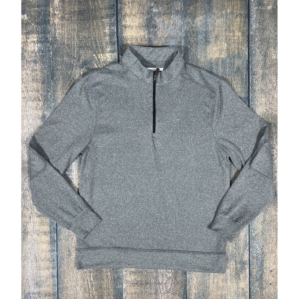 Greg Norman Men’s Size Medium Gray Half Zip Sweater!